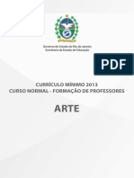 Currículo Mínimo de Arte para o Curso Normal