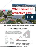 What Makes an Attractive City - Case City of Oulu - Olli Rantala Head of Planning