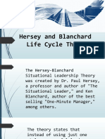 Hersey and Blanchard Life Cycle Theory