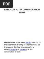 Basic Computer Configuration Setup