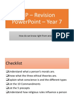 Rep - Revision Powerpoint - Year 7: How Do We Know Right From Wrong?