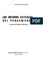 I.M. Bochenski - Los Métodos Actuales Del Pensamiento