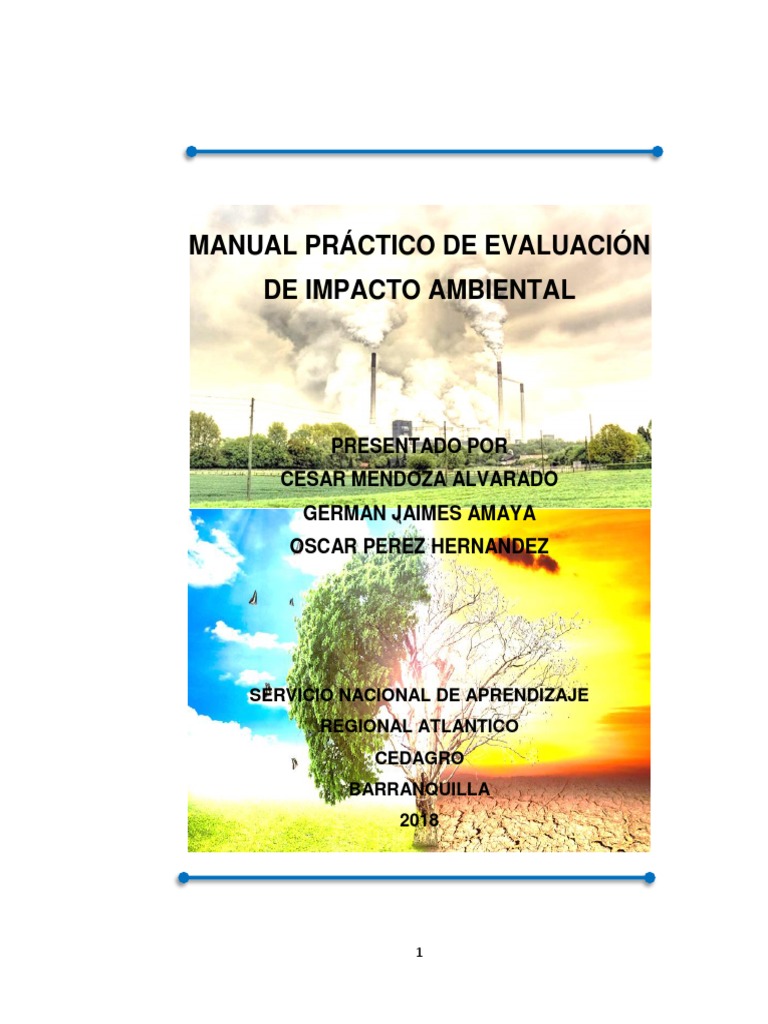 Manual Práctico de Evaluación Ambiental | PDF | Evaluación de impacto ...