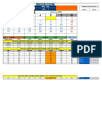 Calendario Mensual Suma Dias de La Semana