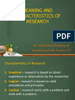 Meaning of Research and Its Characteristics