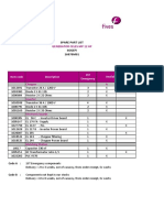 Generator Celes MP 12 HF: Spare Part List Sogefi 16070M01