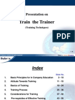 Train The Trainer: Presentation On
