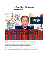 7 Effective Teaching Strategies For The Classroom