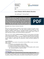 A Study of Cancer Patients With Psychiatric Disorders