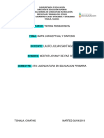 Mapa y Sisntesis (Teoria Pedagogica)