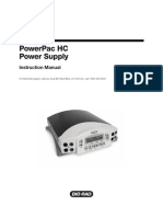 Powerpac HC Power Supply: Instruction Manual