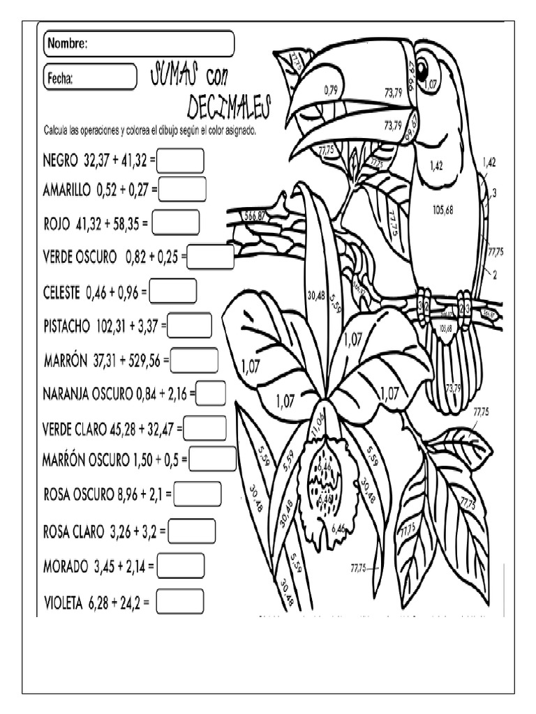 Dibujo Decimal Subir