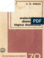 Materialismo Dialectico y Logica Dialectica