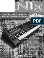 Yamaha An1x Datalist