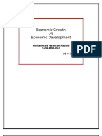 Economic Growth V/s Development