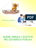 Mjere Opreza I Zastite Pri Izvodenju Pokusa