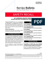 Safety Recall: Service Bulletin
