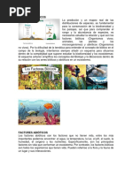 Factores Bióticos, Factores Abióticos