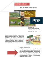 Recursos y Factores de La Produccion Agropecuaria