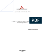 O Perfil Da Liderança No Atual Contexto Da Administração Pública