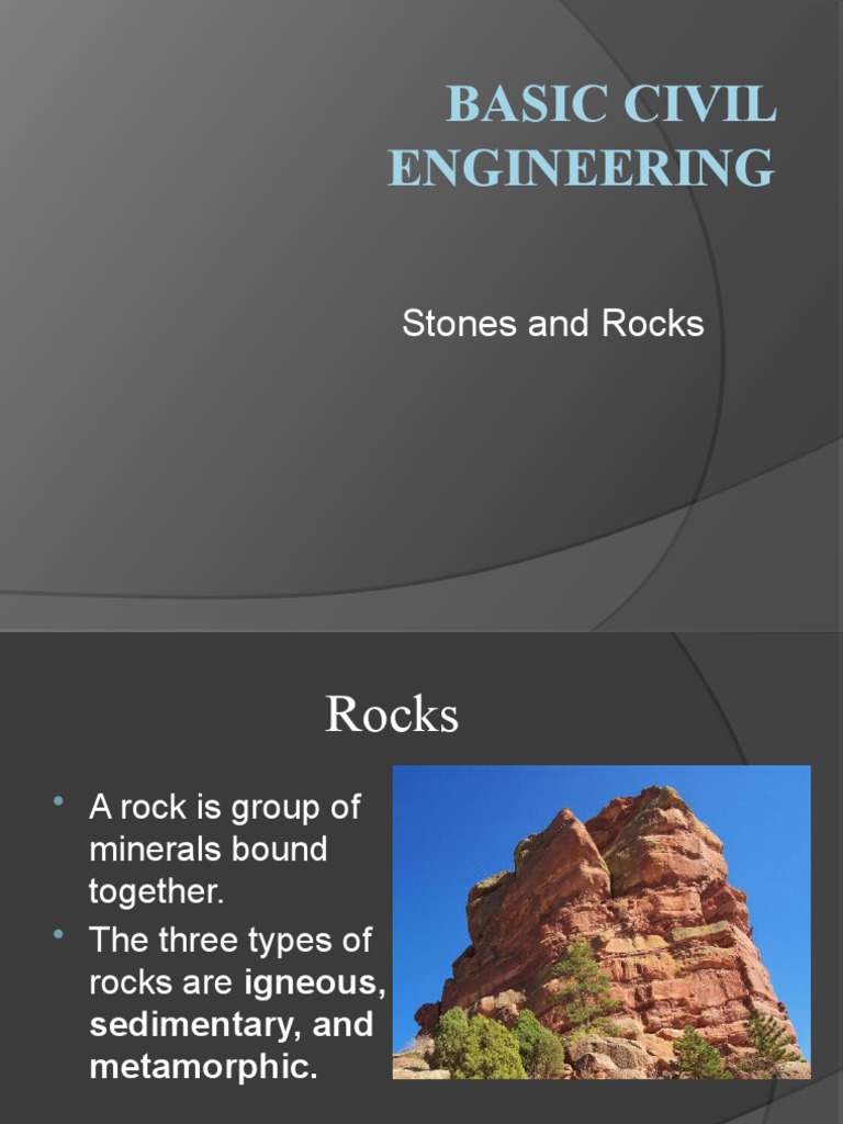 Basic Civil Engineering: Stones and Rocks | PDF | Rock (Geology ...