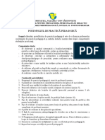 Continutul portofoliului de practica pedagogica, Nivel II PU.doc