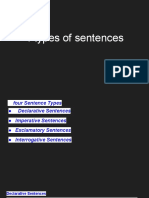 4 Types of Sentences