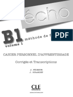 Écho B1 - Cahier (corrigés).pdf