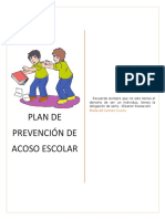 Plan de Prevención de Acoso Escolar