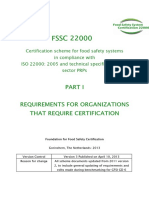 Part i Requirements for Organizations That Require Certification
