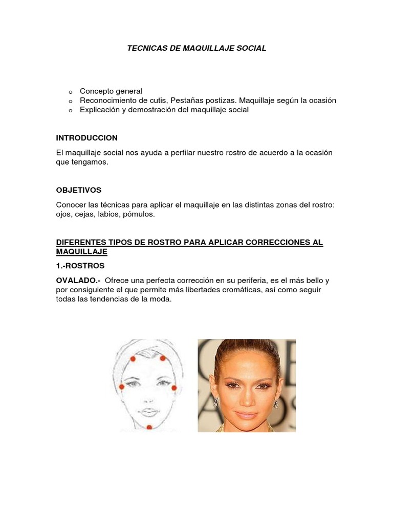 Tecnicas de Maquillaje Social Aqr Orlando | PDF | Color | Cara