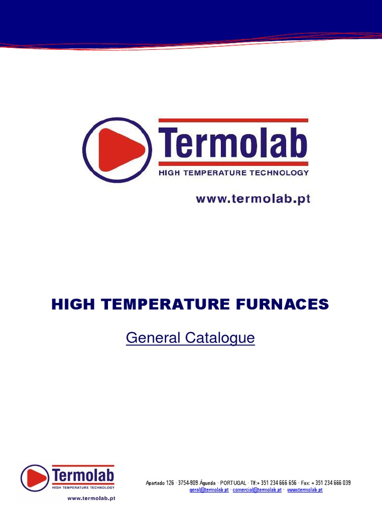 High Temperature Furnaces: General Catalogue | PDF | Sintering | Furnace