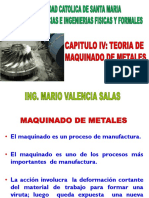 Capitulo Iv Teoria de Maquinado de Metales Procesos de Manufactura I