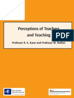 Perceptions of Teachers and Teaching - 2006