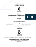 Electric Bicycle Mechanical Engineering