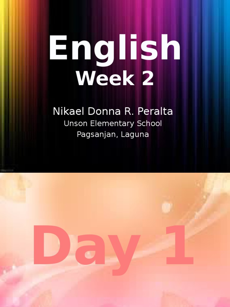 English Week2 | PDF | Plural | Grammatical Number