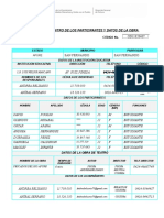 Planilla de Inscripcion de Teatro