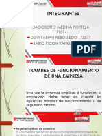 Tramites de Funcionamiento