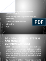 2G Mobile Standards: GSM, iDEN, D-AMPS & More