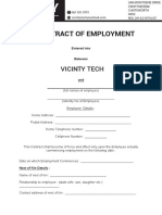 Contract of Employment: Vicinity Tech