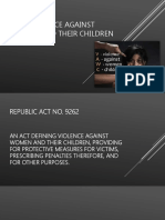 RA 9262 Anti-Violence Against Women and Their Children ACT OF 2004