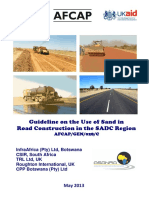 Guide to Using Sand in SADC Road Construction