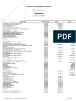 Special Education Fund - Trial Balance