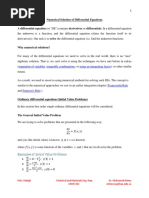 Numerical Solution of Differential Equations