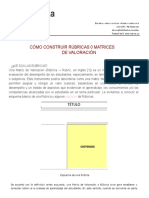 Cómo Construir Rúbricas o Matrices de Valoración - PDF