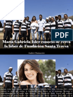 Andrés Chumaceiro - María Gabriela Isler Conoció de Cerca La Labor de Fundación Santa Teresa