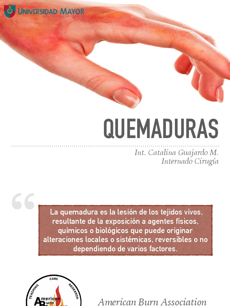Clasificación y manejo de quemaduras | PDF | Quemar | Herida