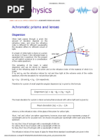 Achromatic Prisms and Lenses