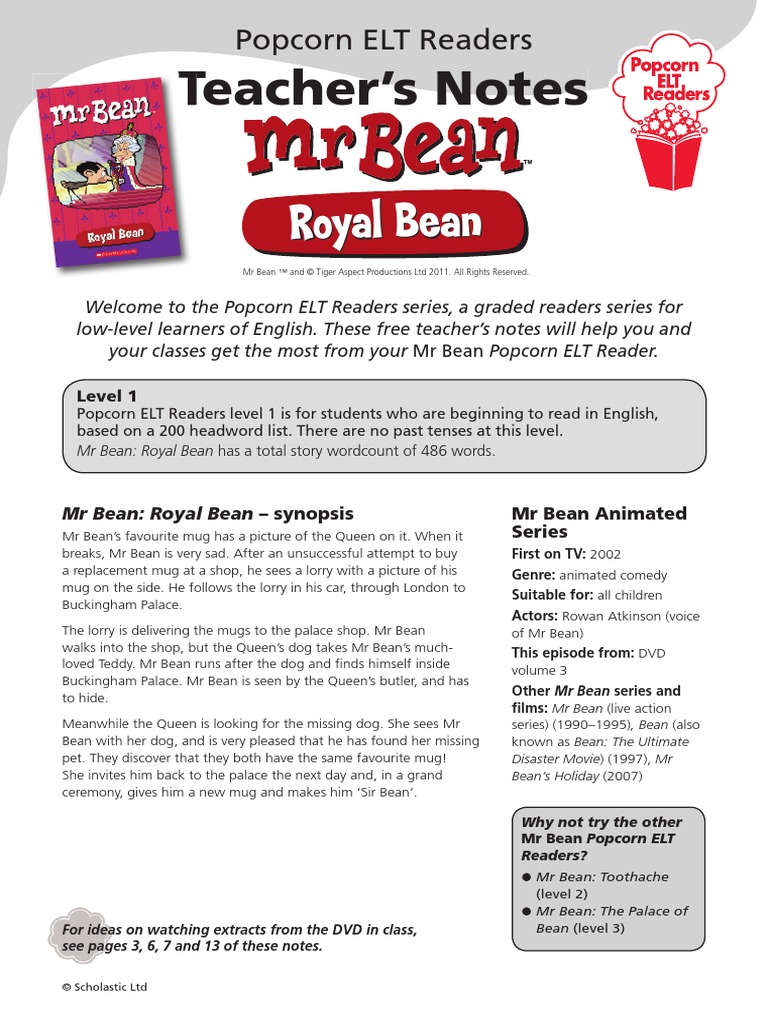 Mr Bean Royal Vocabulary Linguistics