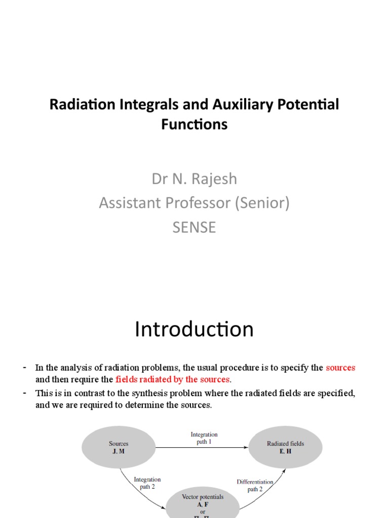 Radiation Integrals and Potential Functions | PDF | Wave Equation ...